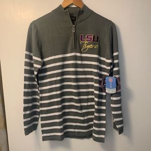LSU Women’s Pullover 1/4 Zip Lightweight Sweater GAMEDAY COTURE